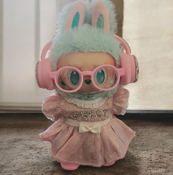 unbranded Other - Labubu 4pc Pink Dress and Headphones (Doll Not Included)